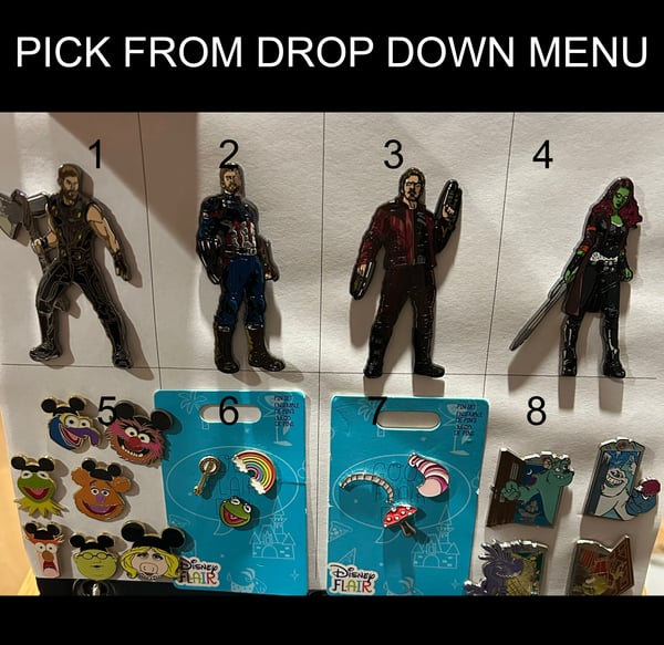 Image of assorted pins open edition 2