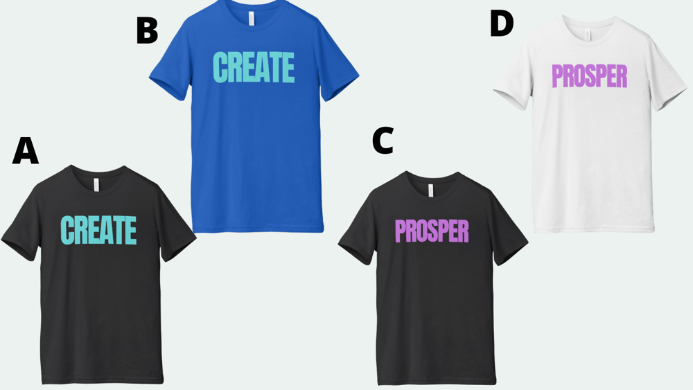 Image of CREATE & PROSPER RETRO SPECIAL EDITION TEE (UNISEX)