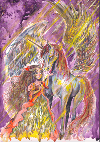 Image 1 of Best Friend - Original Illustrated Painting