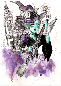 Elphaba - Steampunk Wicked Illustration