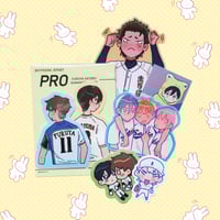 daiya no ace die cut stickers