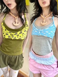 Image 1 of Hollow-out layered-look camisole