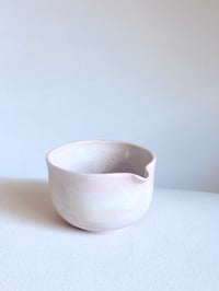 Image 1 of Cherry Blossom Matcha Bowl - White and Pink Marble 1