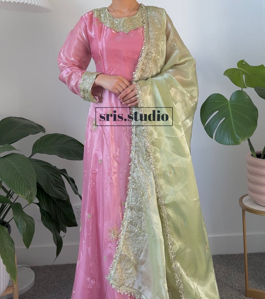 Image of Soft pink and Sage Green three piece set