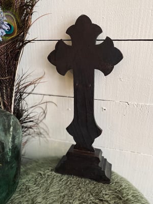 Image of Grand crucifix Napoléon III en bois noirci