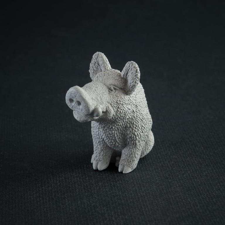 Boar resin figure Image 2