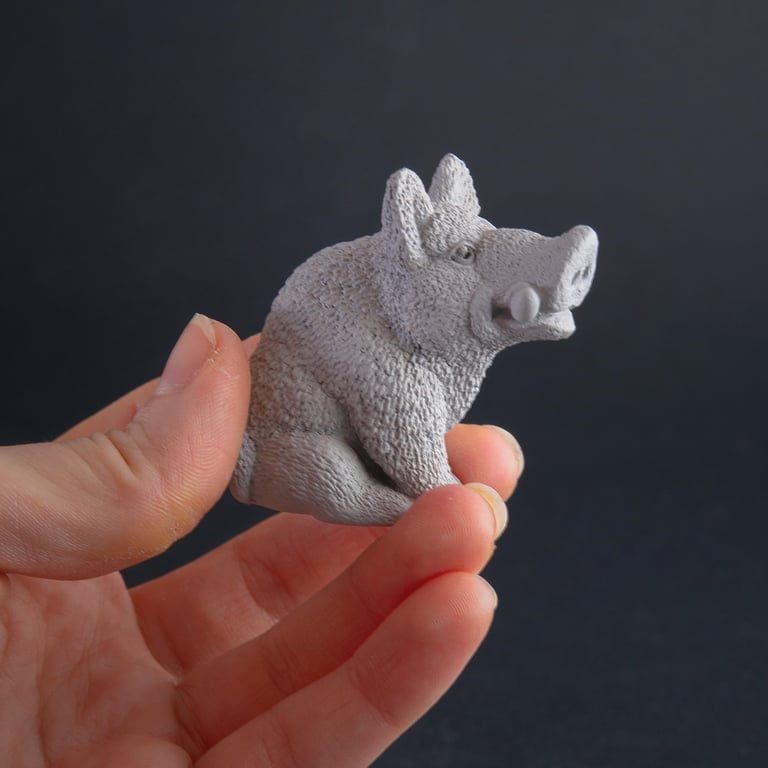 Boar resin figure Image 5