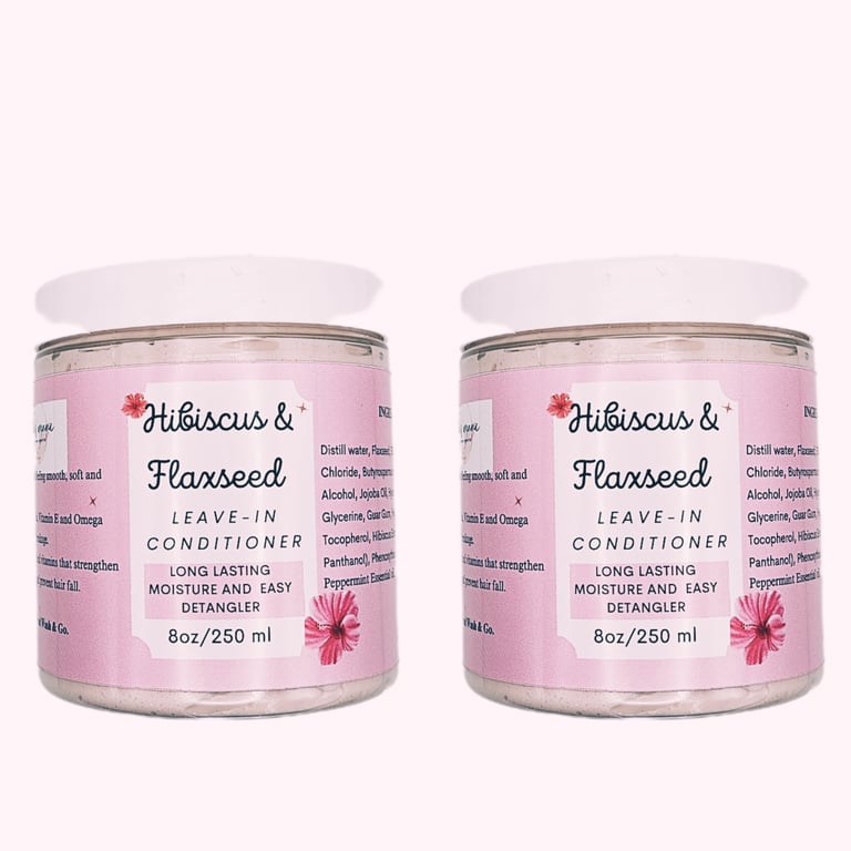 Hibicus & Flaxseed Leave-In-Condidtioner 8OZ/250g Image 2