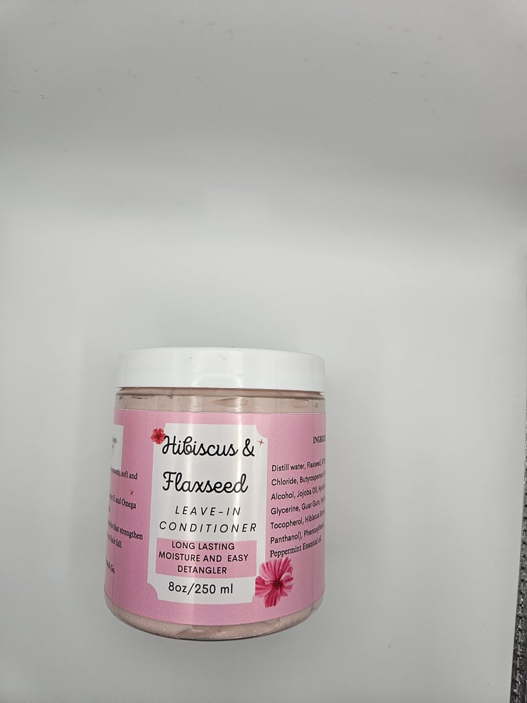 Hibicus & Flaxseed Leave-In-Condidtioner 8OZ/250g Image 5