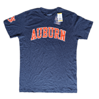 Image 1 of Champion Auburn Tigers Mens T Shirt Size M Blue NCAA Short Sleeve Authentic Tee