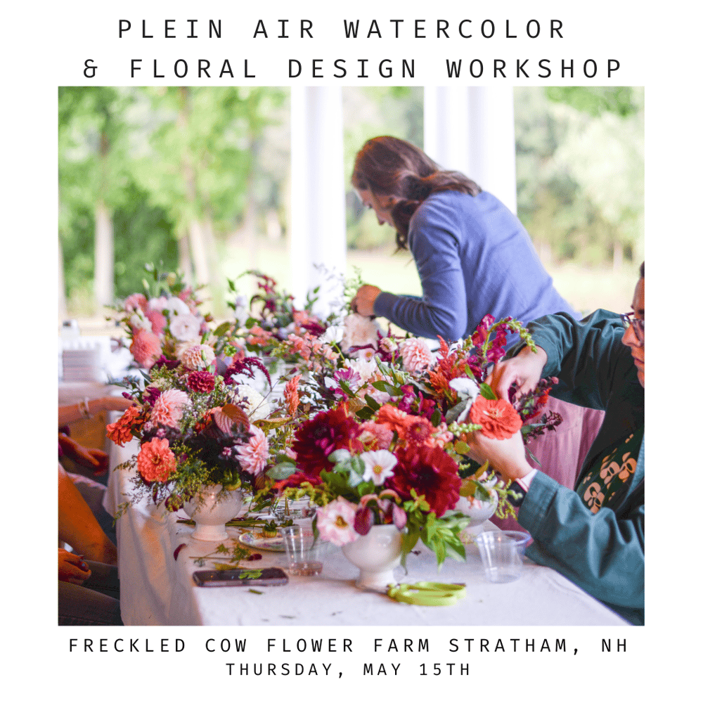 Image of 2nd Annual Plein Air Watercolor & Floral Design Workshop (Stratham, NH)