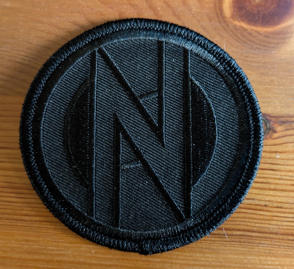 Image of Conflict Black logo Embroidered Patch