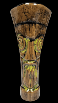 Image 2 of Katiki ARTIST SERIES Castaways No.1 Tiki Mug (Gloss Moss Green) Limited Edition of 10 FREE SHIPPING