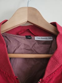 Image 5 of PRISSY VINTAGE C&A Oversized Red 100% silk bomber jacket 