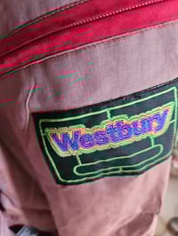 Image 4 of PRISSY VINTAGE C&A Oversized Red 100% silk bomber jacket 