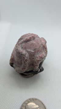 Image 2 of Rhodonite crystal skull