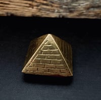 Image 3 of Vintage Three Brass Pyramids