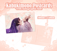 Image 1 of Kabukimono HOLO Postcard✦ Genshin Impact