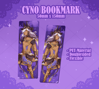 Image 1 of Cyno PET Bookmark ✦ Genshin Impact