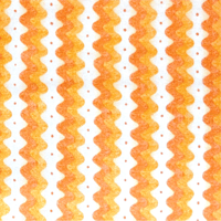 CATTITUDES Ric Rac Stripe 22553-Orange by Carrie-Along-Quilts for Red Rooster Fabrics