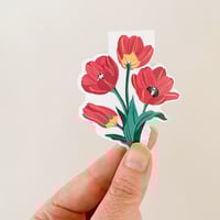 Image 3 of Red Tulip Magnetic Bookmark