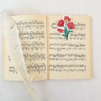 Image 2 of Red Tulip Magnetic Bookmark