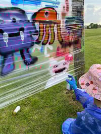 Image 3 of Kids/Youth – Outdoor Summer Spray Paint Workshop with Pink Panda