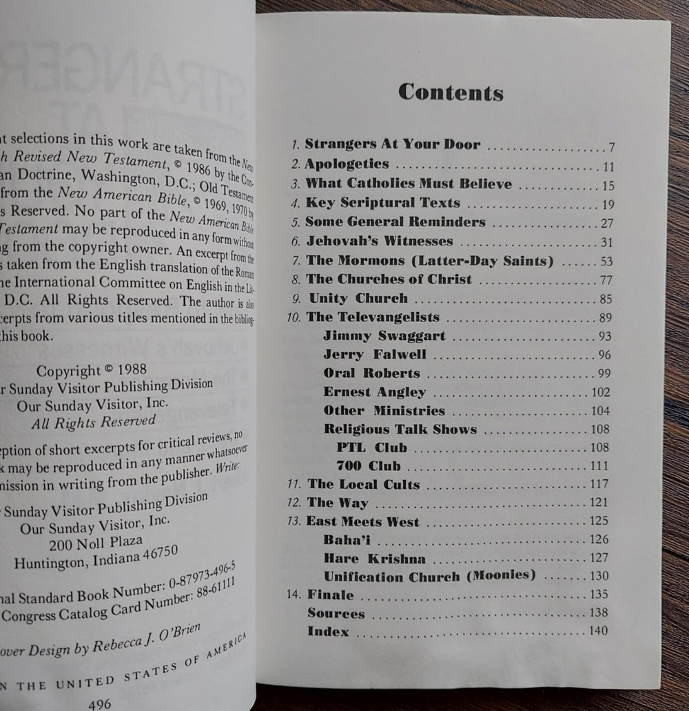 Strangers at Your Door: How to Respond to Jehovah's Witnesses, the Mormons, Televangelists, Cults...