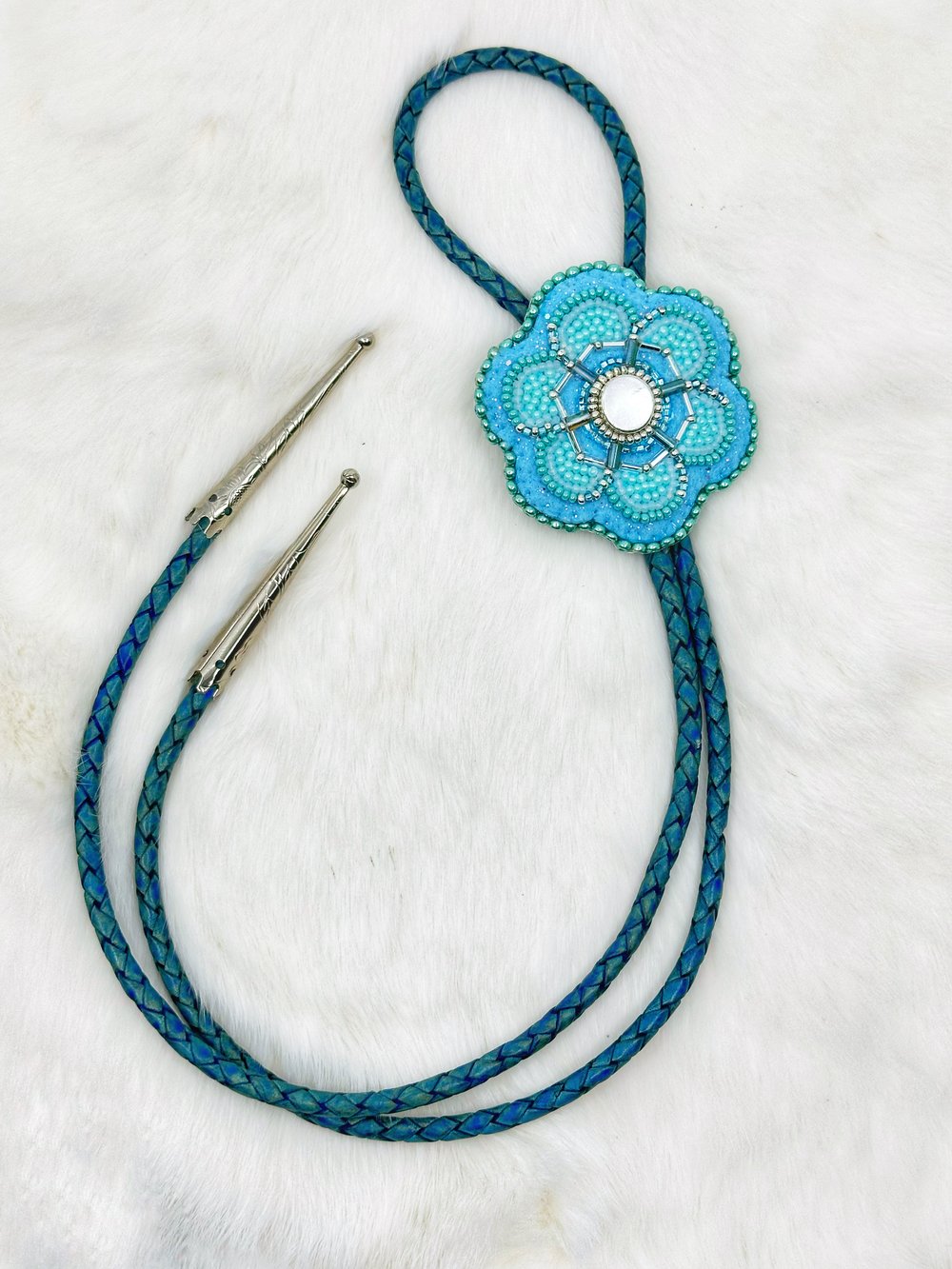 Image of Blue Dream Floral Bolo Tie