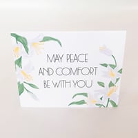 Image 4 of May Peace And Comfort Be With You Greeting Card