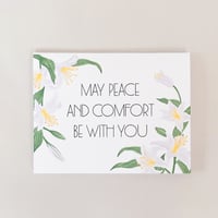 Image 1 of May Peace And Comfort Be With You Greeting Card