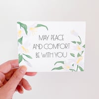 Image 3 of May Peace And Comfort Be With You Greeting Card