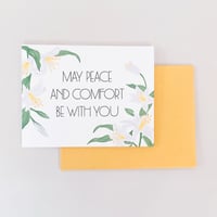 Image 2 of May Peace And Comfort Be With You Greeting Card