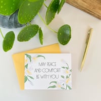 Image 5 of May Peace And Comfort Be With You Greeting Card