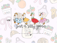 Image 1 of Silly Summer Geese Sticker