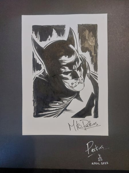 Image of BAT-MAN: FIRST KNIGHT. ARTIST'S EDITION WITH ORIGINAL SKETCH. 9/25