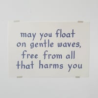 Image 3 of GENTLE WAVES PRINT (blue)