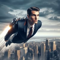 Serious Business Flying Jetpack 