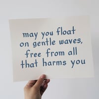 Image 1 of GENTLE WAVES PRINT (blue)