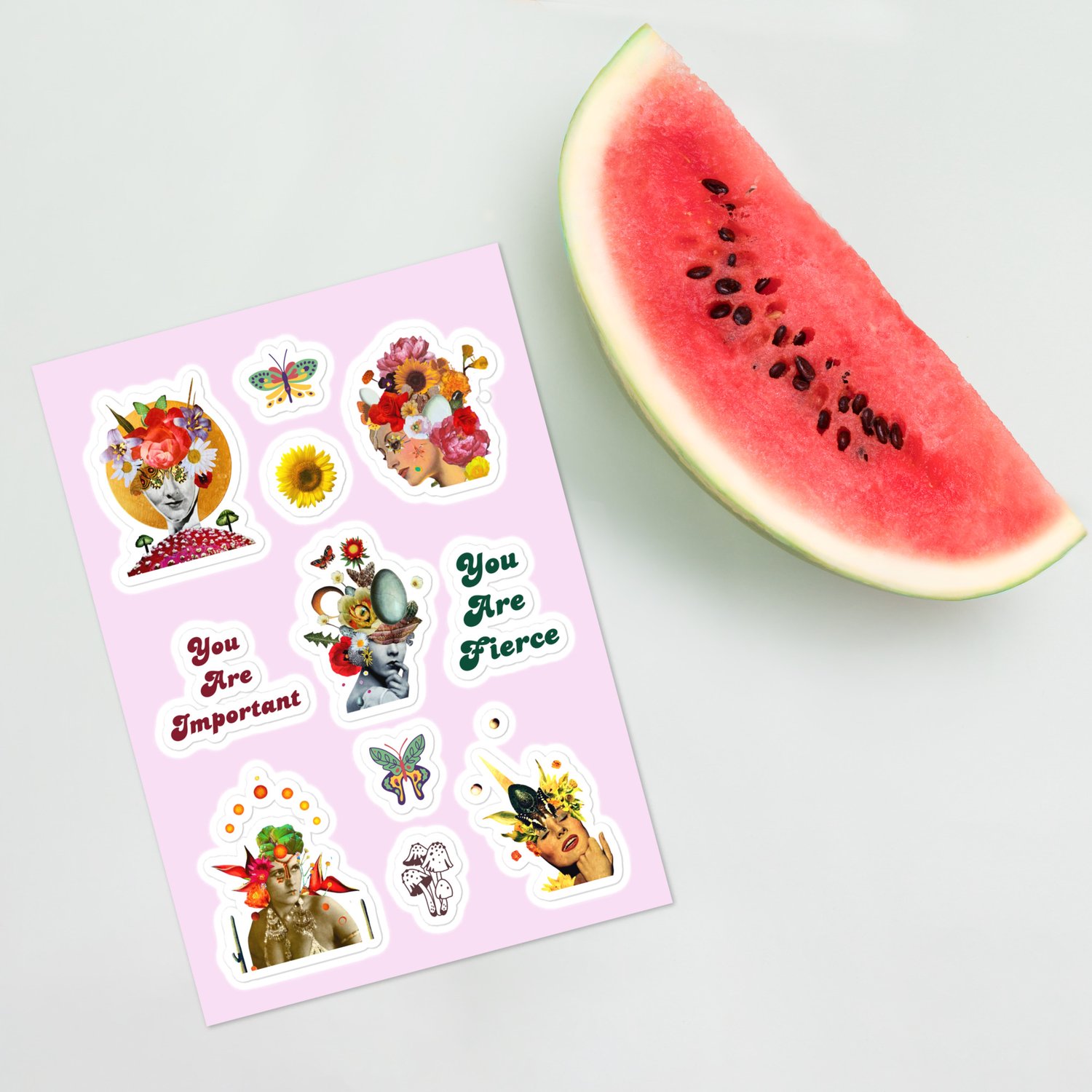 Image of Love Yourself - Inspirational - Limited Edition Sticker Sheet