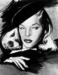 Image 2 of Lauren Bacall - Film Noir Unisex T-shirt