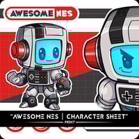Image 1 of AWESOME NES | Character Sheet - PRINT