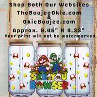 Mario See You Bowser Double Sided Uv Dtr Wrap W0963