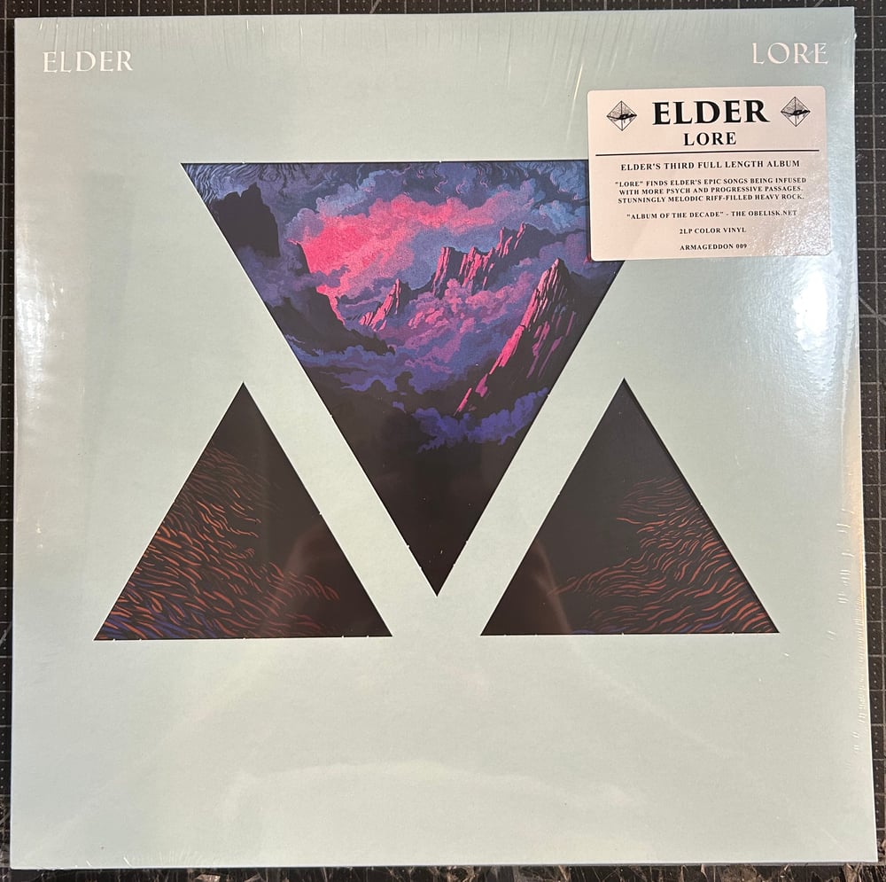 ELDER "Lore" 2xLP 2025 Repress on Blue with Pink Splatter w/ download