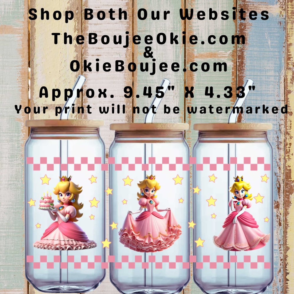 Image of Princess Peach Double Sided Uv Dtr Wrap W0687