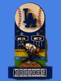 Image 1 of Los Angeles Dodgers 3D Wooden Diorama Cartooning Wall Hanging Décor