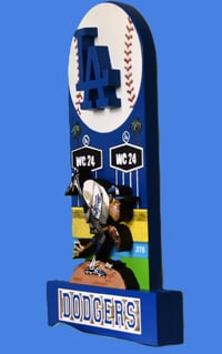 Image 4 of Los Angeles Dodgers 3D Wooden Diorama Cartooning Wall Hanging Décor