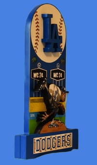 Image 5 of Los Angeles Dodgers 3D Wooden Diorama Cartooning Wall Hanging Décor