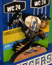 Image 6 of Los Angeles Dodgers 3D Wooden Diorama Cartooning Wall Hanging Décor