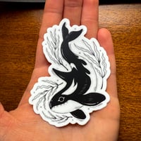 Image 2 of Orca in Kelp Sticker 